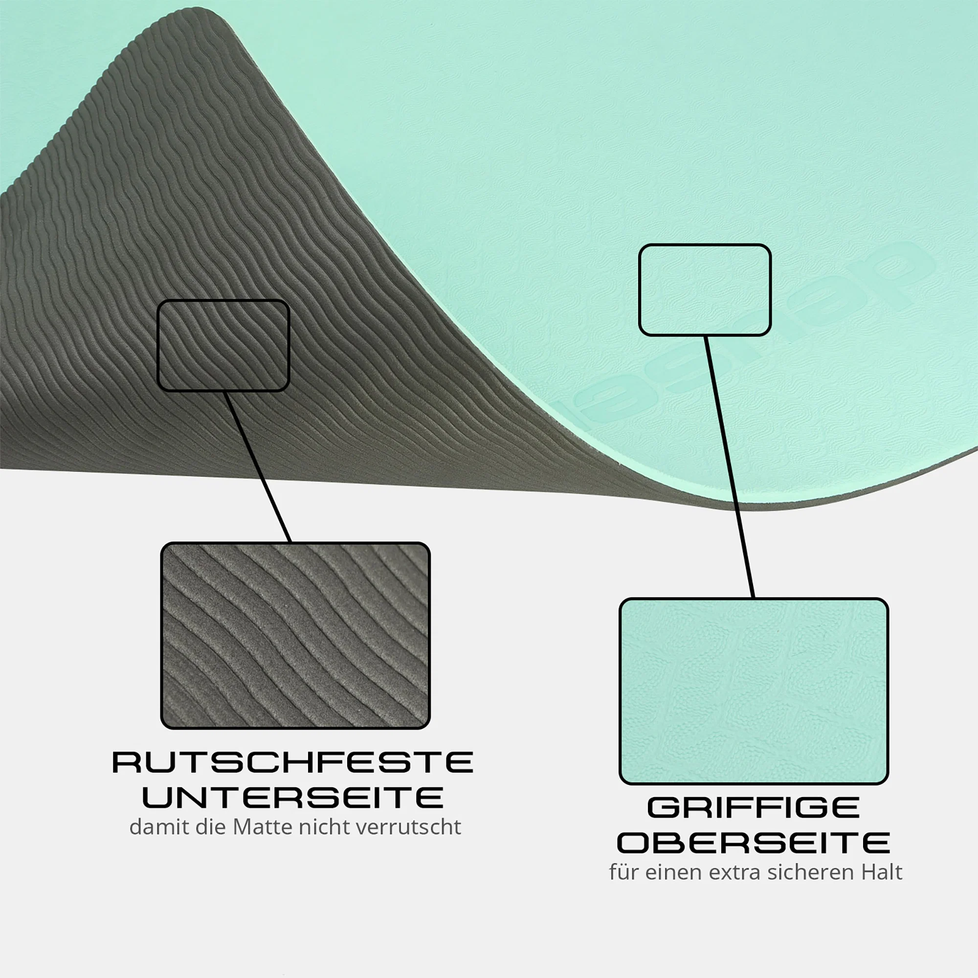 Deuser® Yoga Matte TPE - verschiedene Farben Deuser® Yoga Matte TPE - verschiedene Farben