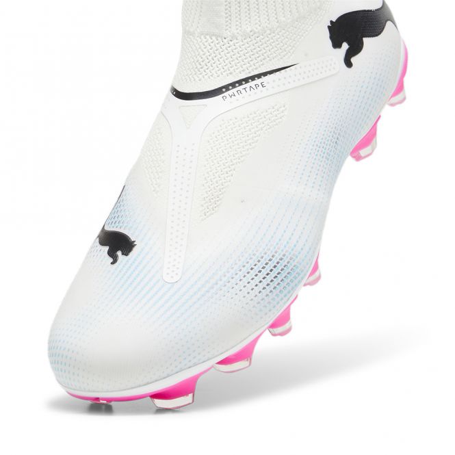 Puma FUTURE 7 MATCH+ LL FG/AG Fussballschuh - white poison pink Puma FUTURE 7 MATCH+ LL FG/AG Fussballschuh - white poison pink