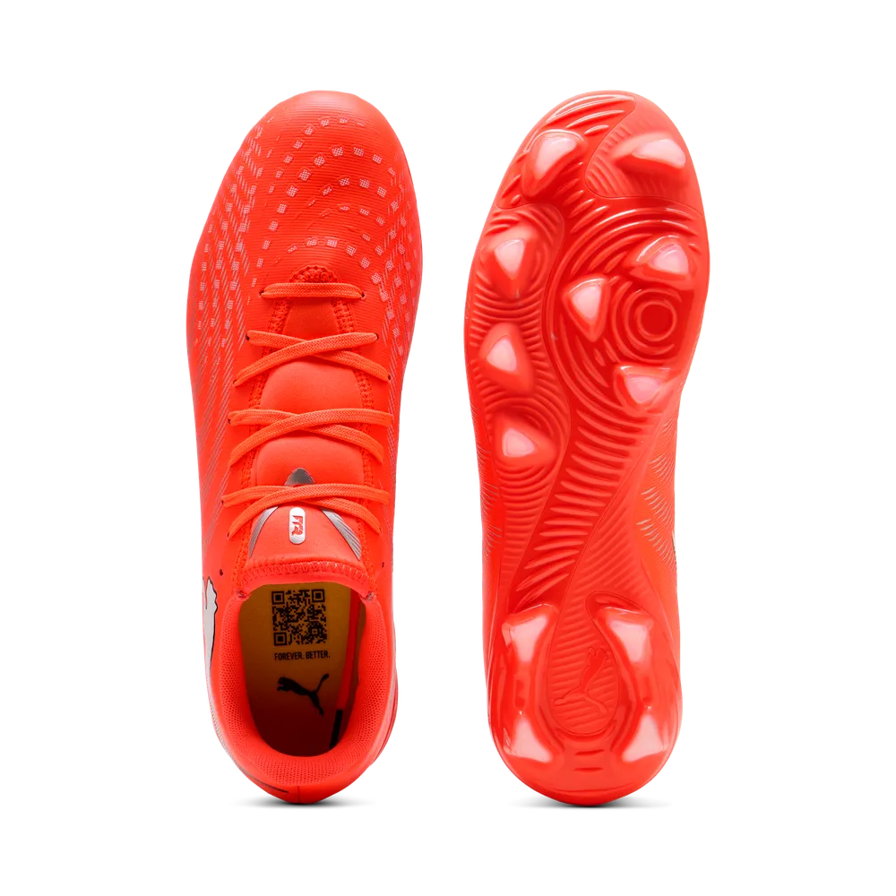 Puma FUTURE 9 PLAY FG/AG Fußballschuhe – Glowing Red/White/Black/Sliver Puma FUTURE 9 PLAY FG/AG Fußballschuhe – Glowing Red/White/Black/Sliver