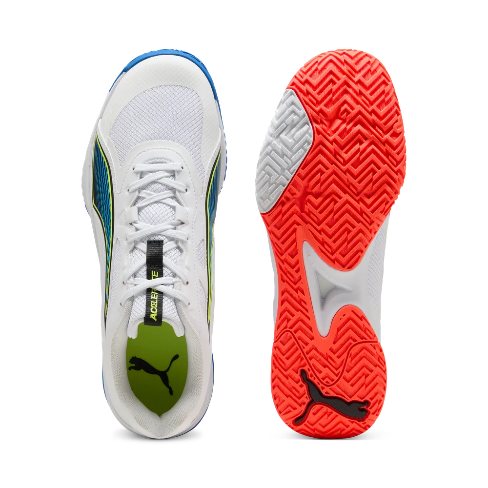 PUMA Accelerate Pro 4 Game On White/Red/Blue - Handballschuhe Herren PUMA Accelerate Pro 4 Game On White/Red/Blue - Handballschuhe Herren