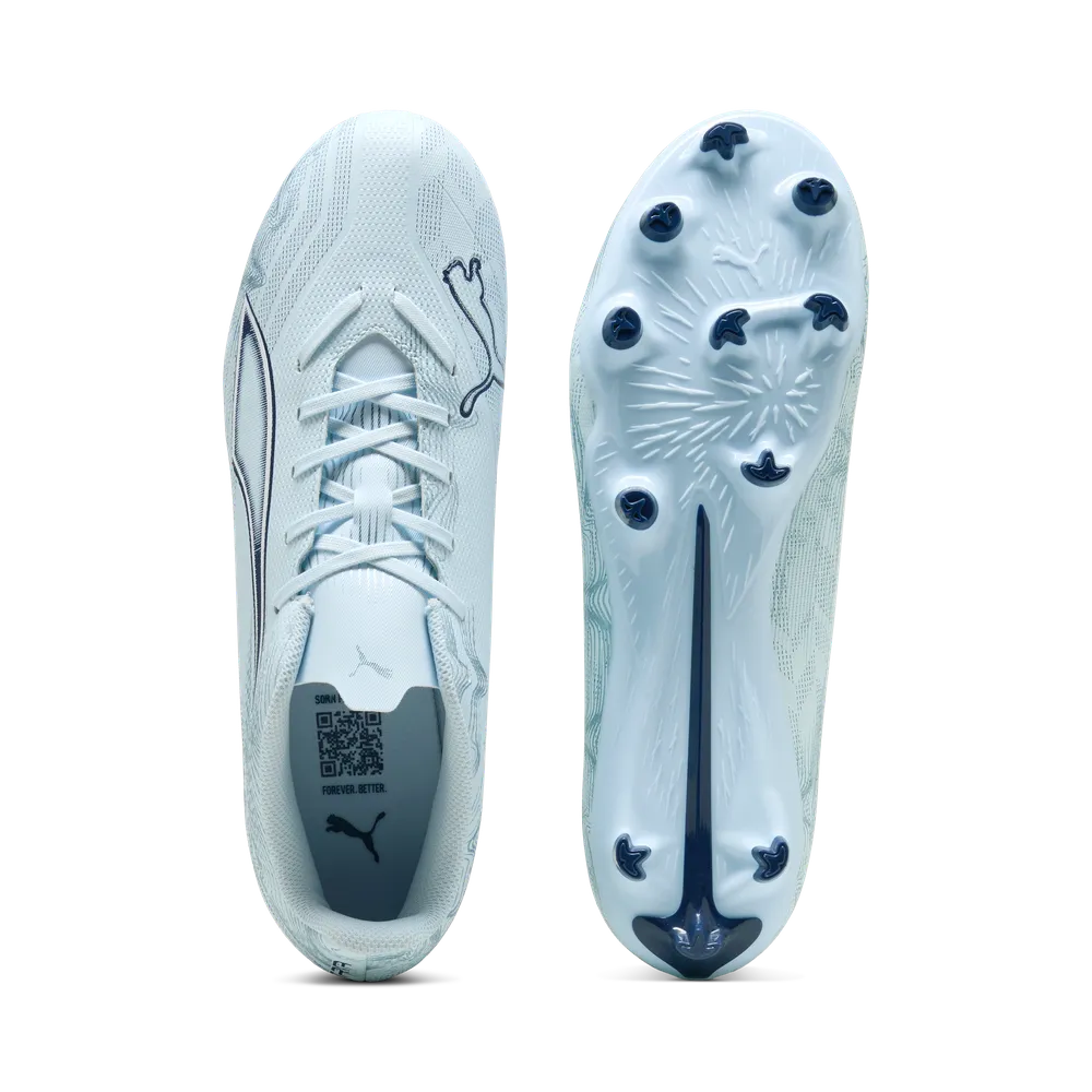 Puma ULTRA 6 PLAY FG/AG Fußballschuhe – Icy Blue/White Blue Jewel