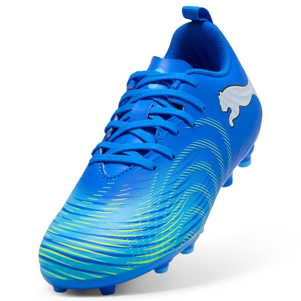 Puma FUTURE 9 PLAY MG Fußballschuhe Kinder – Ultra Blue / White / Luminous Blue / Black