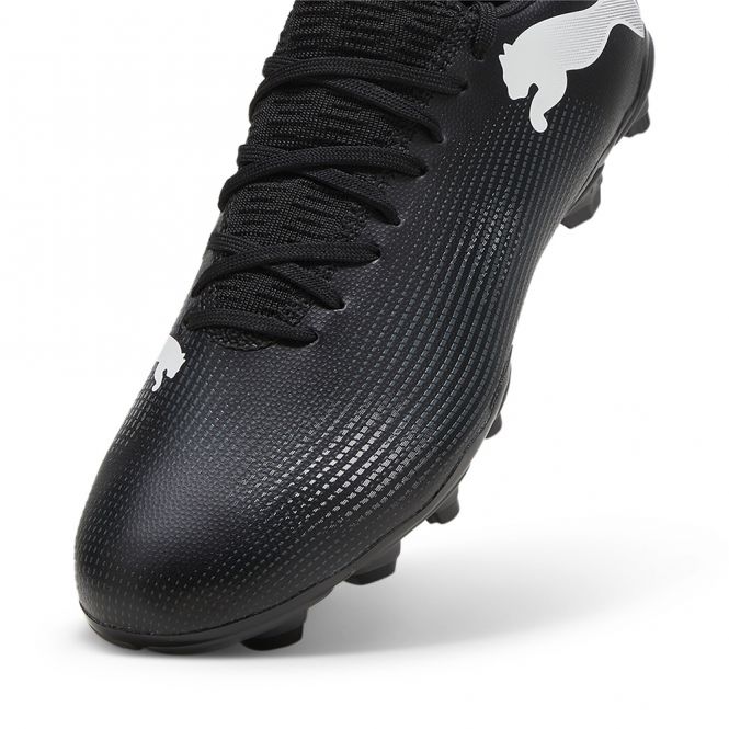 Puma FUTURE 7 PLAY FG/AG Fussballschuh - black white Puma FUTURE 7 PLAY FG/AG Fussballschuh - black white