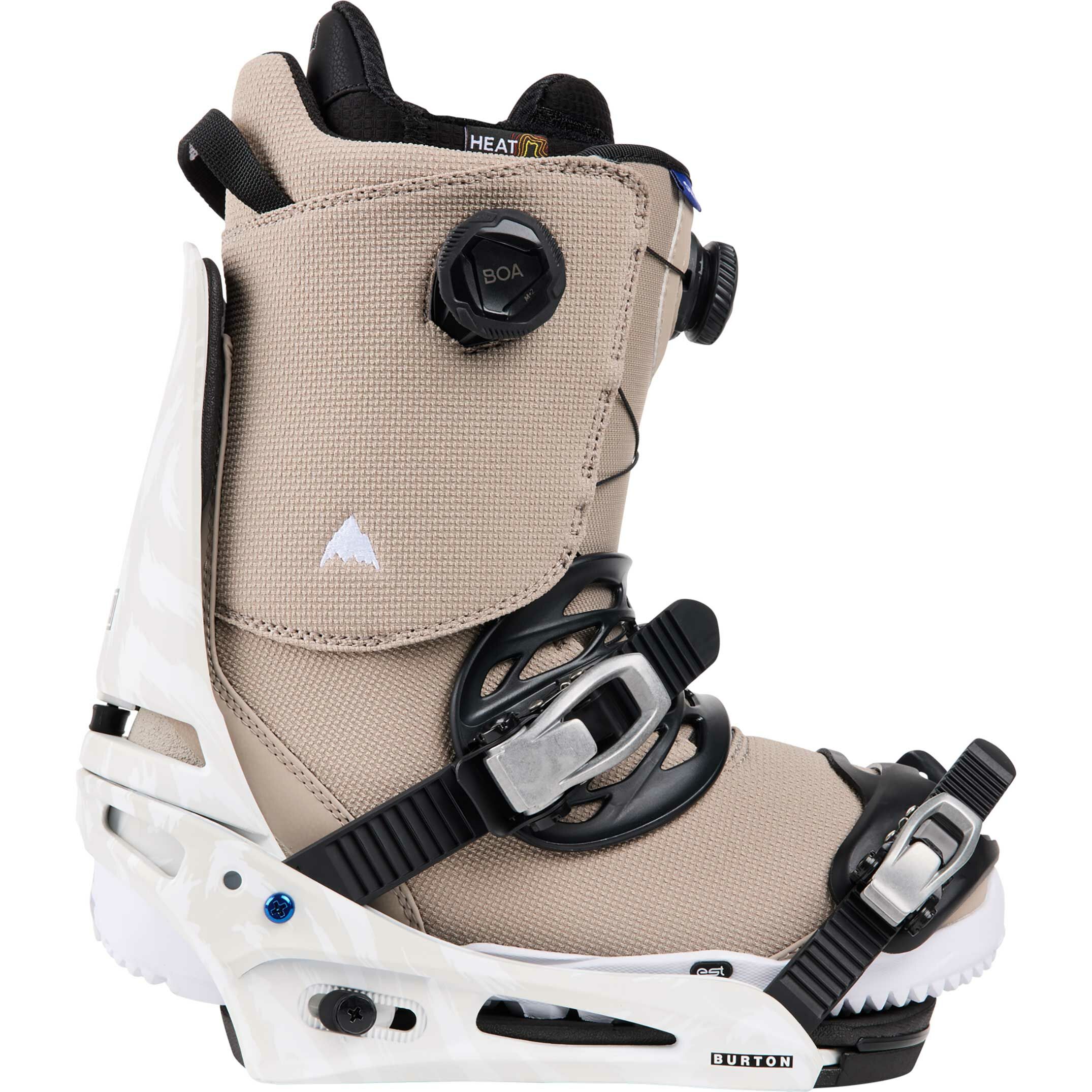Burton Cartel Re:Flex Snowboardbindung Herren - Gray / White 2025 Burton Cartel Re:Flex Snowboardbindung Herren - Gray / White 2025