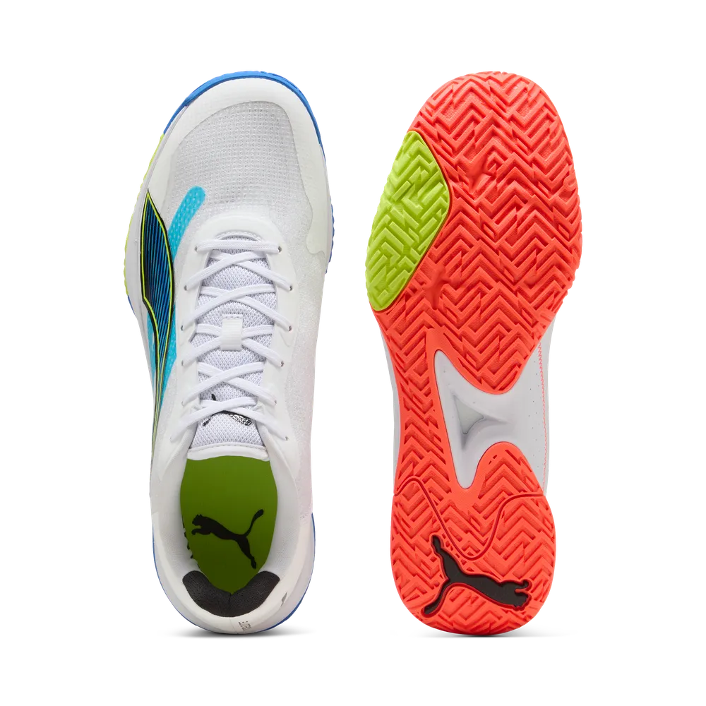 PUMA Accelerate Turbo 4 Game On White/Red/Blue - Handballschuhe Herren PUMA Accelerate Turbo 4 Game On White/Red/Blue - Handballschuhe Herren