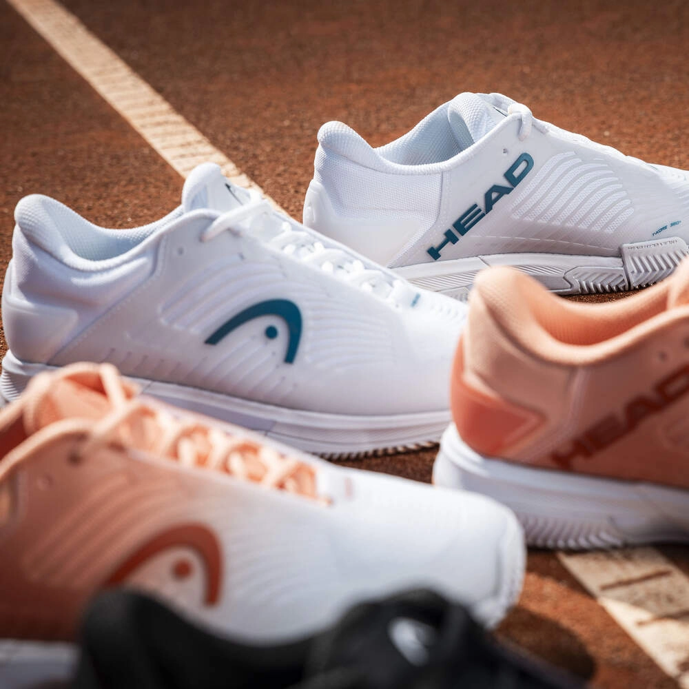 HEAD Revolt Pro 4.5 Clay Damen Tennisschuh - white/twilight blue