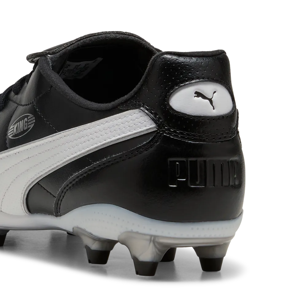 Puma KING LIGA FG/AG Fußballschuhe – Black/White/Silver Puma KING LIGA FG/AG Fußballschuhe – Black/White/Silver