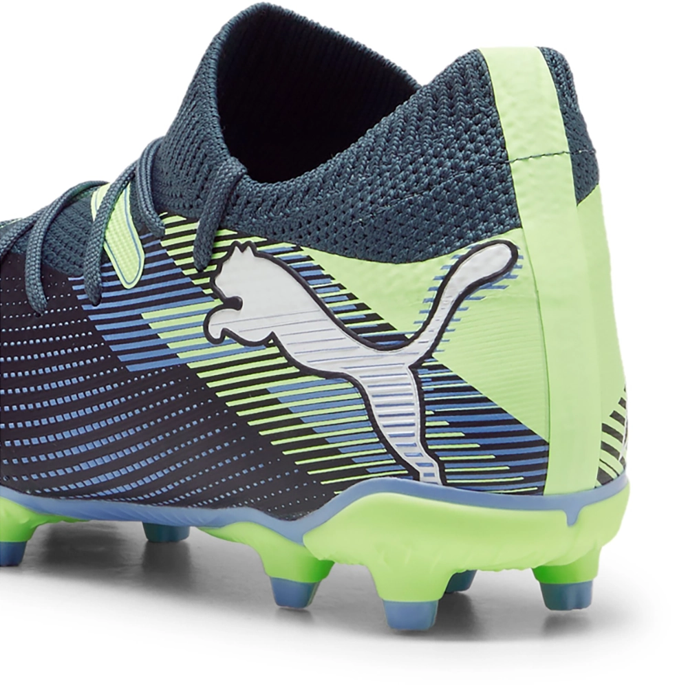 Puma FUTURE 7 MATCH FG/AG Jr Fußballschuhe Kinder – Gray Skies/White Apple