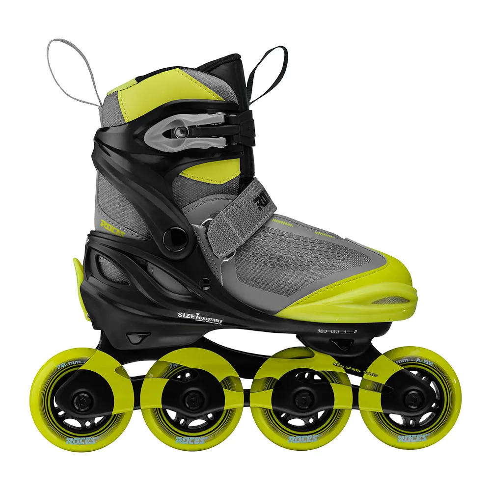 Roces Moody X Boy TIF Jungen Inline Skate - black/lime