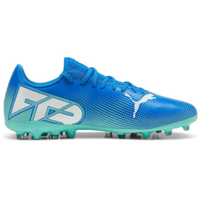 Puma FUTURE 7 PLAY MG Rasen + Kunstrasenschuh - Bluemazing White-Electric Peppermint