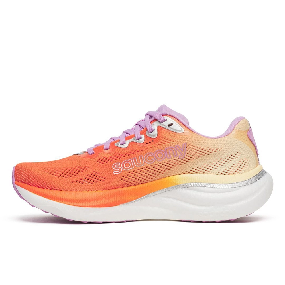 saucony Ride 19 Damen Neutral-Laufschuh - Fire | Orchid
