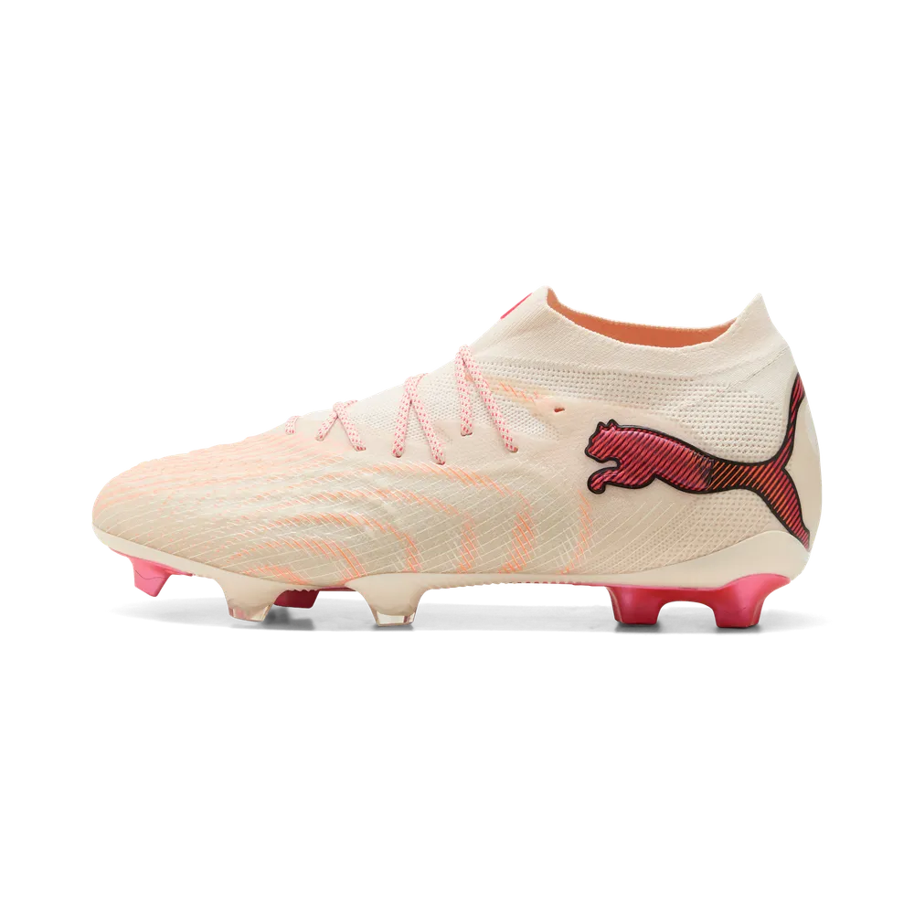 Puma FUTURE 9 ULTIMATE FG Fußballschuhe – Sugared Almond / White Ultra Red / Black