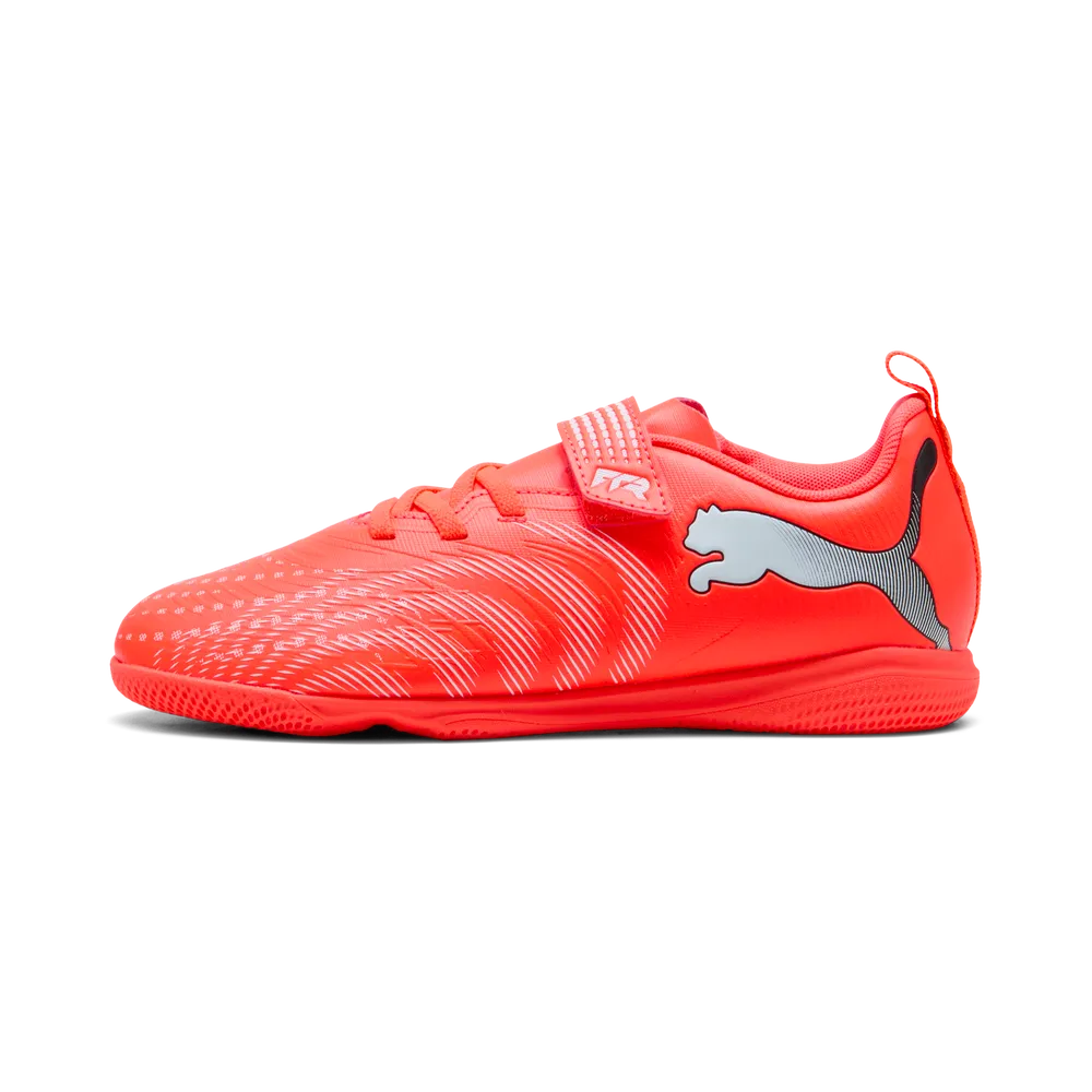 Puma FUTURE 9 PLAY IT V Jr Hallenfußballschuhe Kinder – Glowing Red/White/Black/Sliver Puma FUTURE 9 PLAY IT V Jr Hallenfußballschuhe Kinder – Glowing Red/White/Black/Sliver