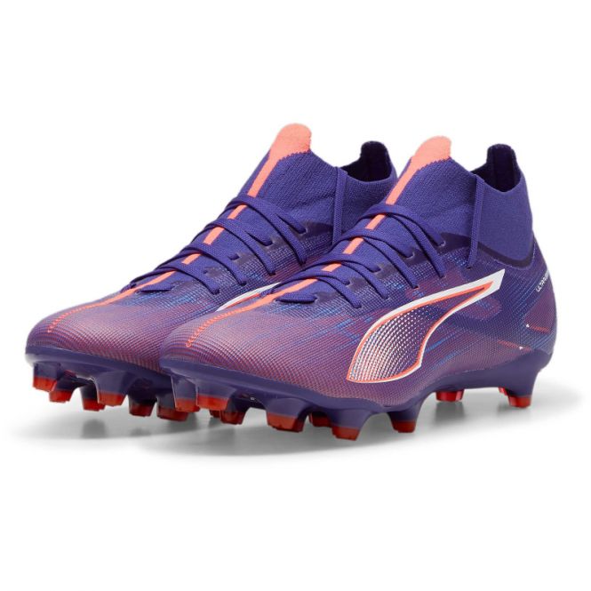 Puma ULTRA 5 MATCH+ FG/AG Damen Fussballschuh - Lapis Lazuli White-Sunset Glow