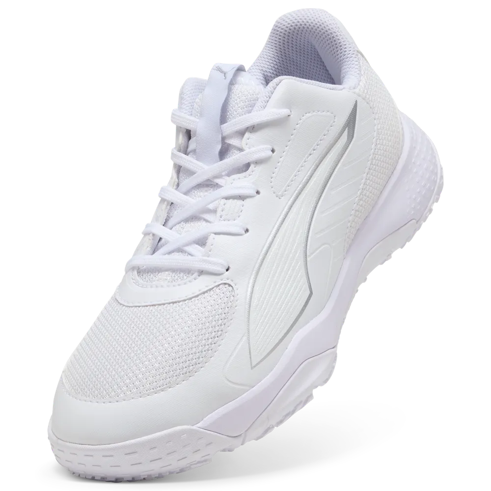 PUMA Accelerate Jr 4 White/Silver - Handballschuhe Kinder PUMA Accelerate Jr 4 White/Silver - Handballschuhe Kinder