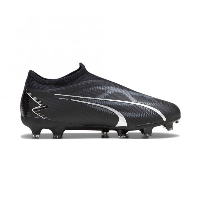 Puma ULTRA MATCH LL FG/AG JR Fussballschuh - black silver Puma ULTRA MATCH LL FG/AG JR Fussballschuh - black silver