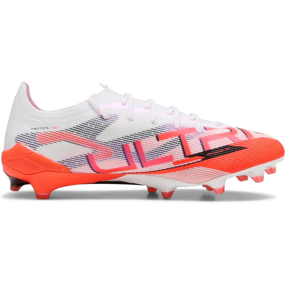 Puma ULTRA 5 ULTIMATE FG Fußballschuhe – White/Black Glowing Red Puma ULTRA 5 ULTIMATE FG Fußballschuhe – White/Black Glowing Red
