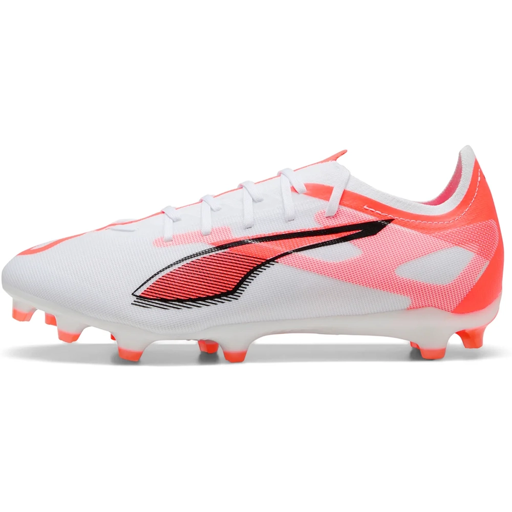 Puma ULTRA 5 MATCH FG/AG Fußballschuhe – White/Black/Glowing Red