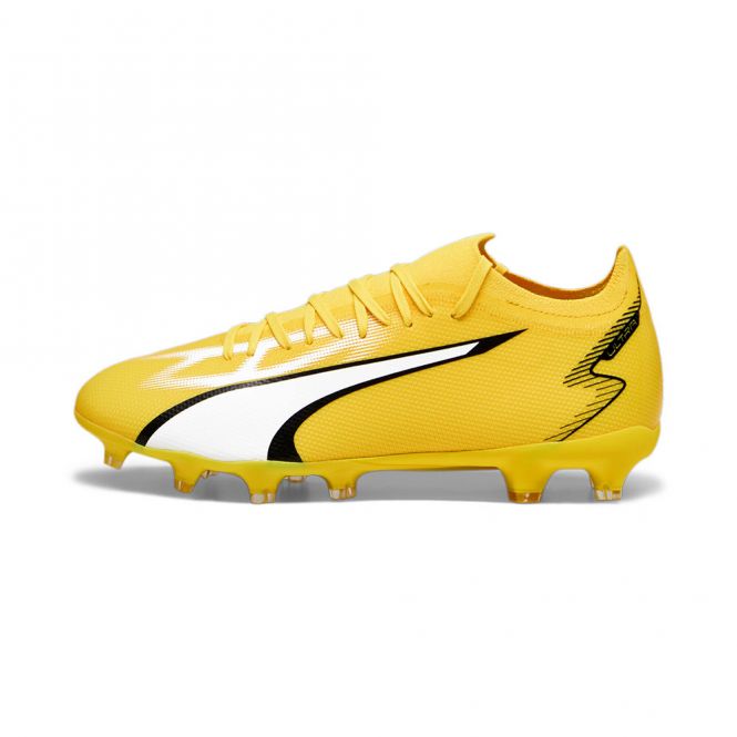 Puma ULTRA MATCH FG/AG Fussballschuh - yellow white black Puma ULTRA MATCH FG/AG Fussballschuh - yellow white black