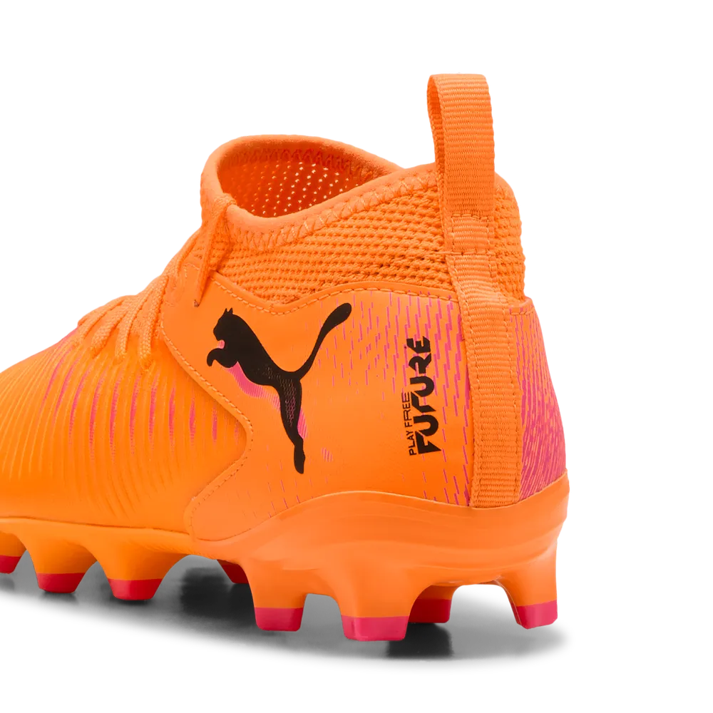 Puma FUTURE 8 MATCH FG/AG Jr Fußballschuhe Kinder – Heat Fire/Black Ravish