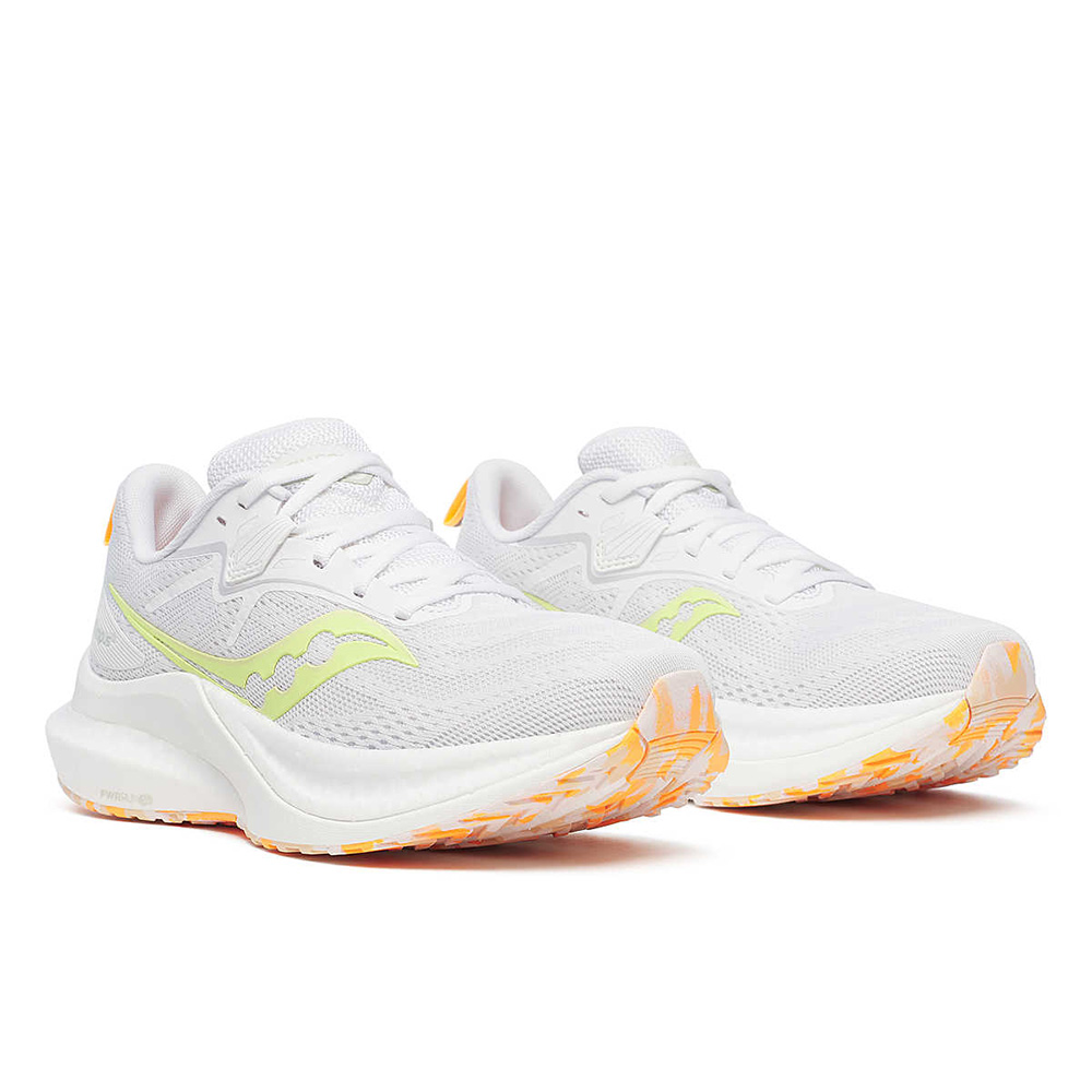 saucony Tempus 2 Damen Stabilität Laufschuh - White | Sunny