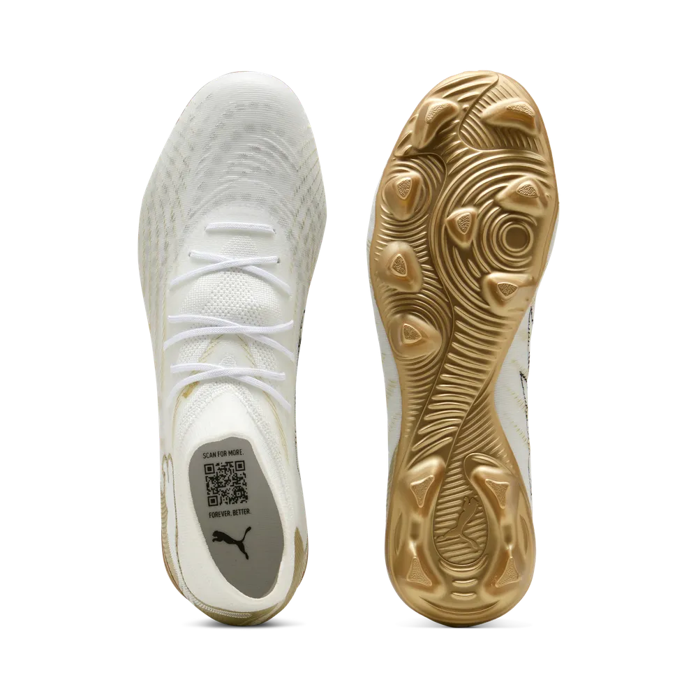 Puma FUTURE 9 MATCH FG/AG Fußballschuhe – White Metallic Gold / Black Puma FUTURE 9 MATCH FG/AG Fußballschuhe – White Metallic Gold / Black