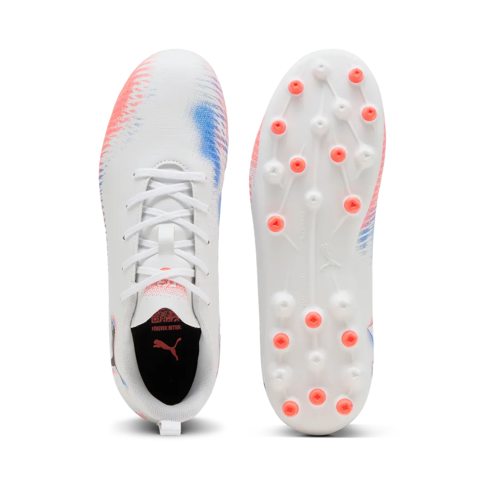 Puma FUTURE 8 PLAY MG Jr Fußballschuhe Kinder – White/Black/Glowing Red Puma FUTURE 8 PLAY MG Jr Fußballschuhe Kinder – White/Black/Glowing Red