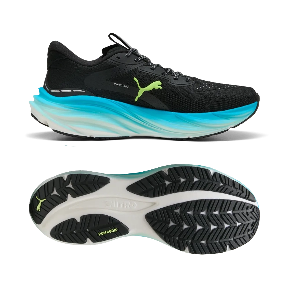 Puma Magnify NITRO™ 3 - Black/Speed Blue - Laufschuhe für Herren Puma Magnify NITRO™ 3 - Black/Speed Blue - Laufschuhe für Herren