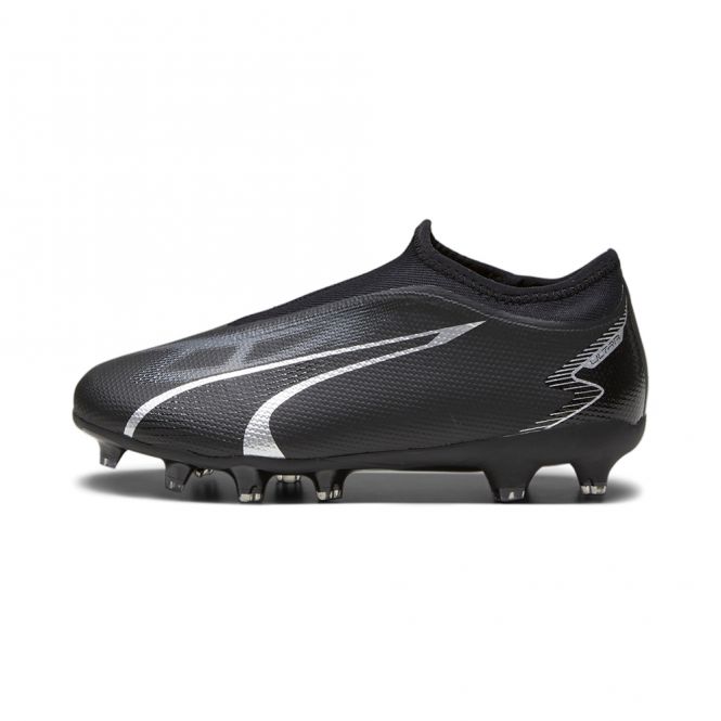 Puma ULTRA MATCH LL FG/AG JR Fussballschuh - black silver Puma ULTRA MATCH LL FG/AG JR Fussballschuh - black silver