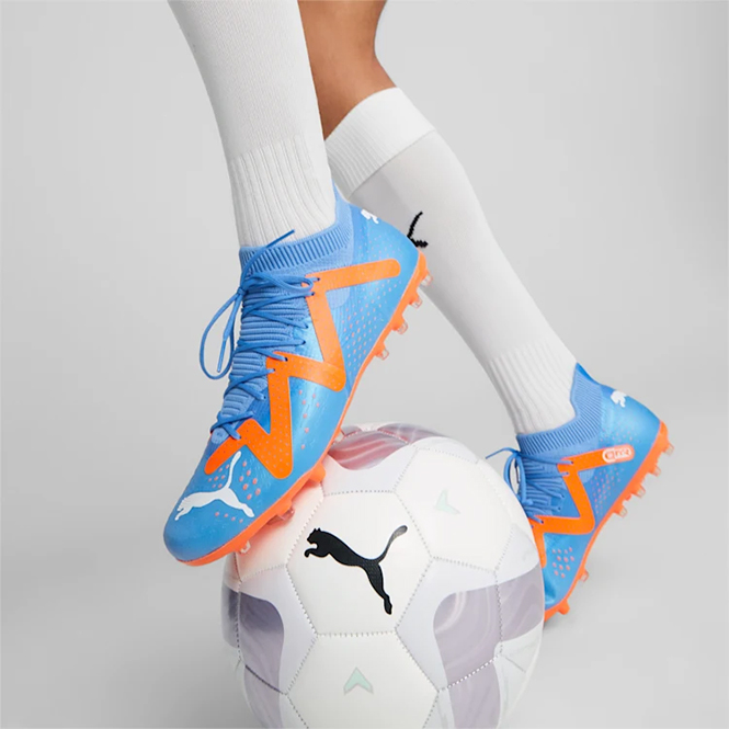 Puma FUTURE MATCH MG Rasen + Kunstrasenschuh - orange blau Puma FUTURE MATCH MG Rasen + Kunstrasenschuh - orange blau