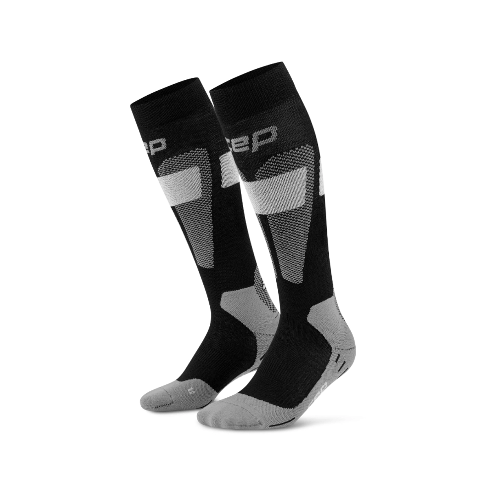 CEP Merino Tall 3.0 Herren Skisocken - black/grey CEP Merino Tall 3.0 Herren Skisocken - black/grey