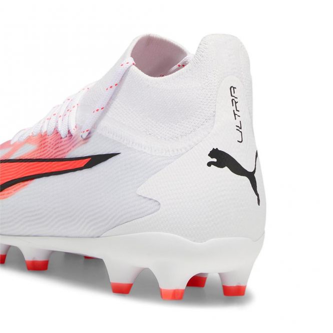 Puma ULTRA PRO FG/AG JR Fussballschuh - white black fire red Puma ULTRA PRO FG/AG JR Fussballschuh - white black fire red