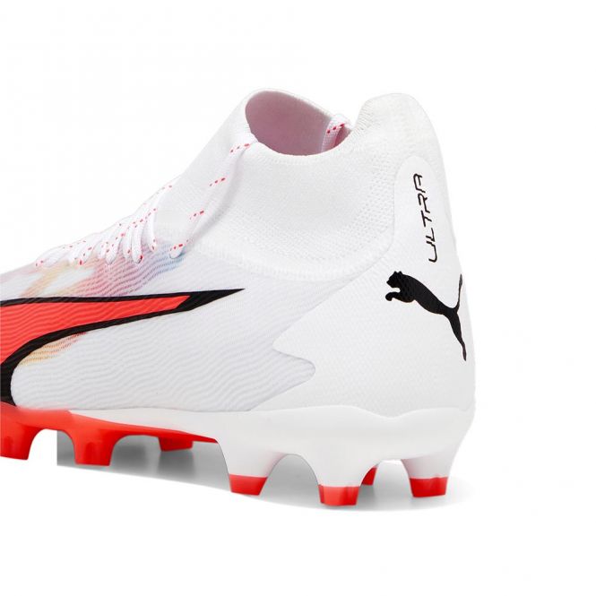 Puma ULTRA PRO FG/AG Fussballschuh - white black fire red Puma ULTRA PRO FG/AG Fussballschuh - white black fire red