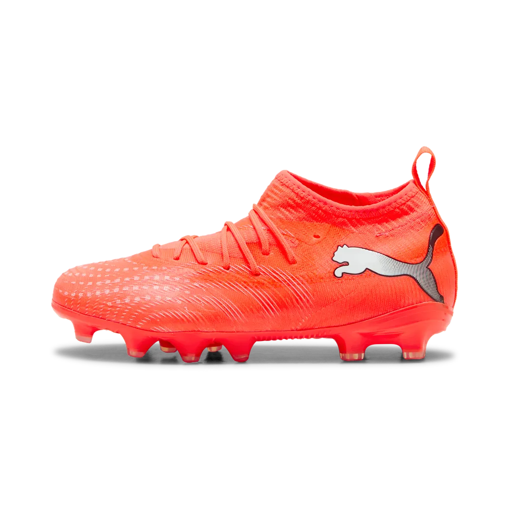 Puma FUTURE 9 MATCH FG/AG Jr Fußballschuhe Kinder – Glowing Red/White/Black/Sliver Puma FUTURE 9 MATCH FG/AG Jr Fußballschuhe Kinder – Glowing Red/White/Black/Sliver