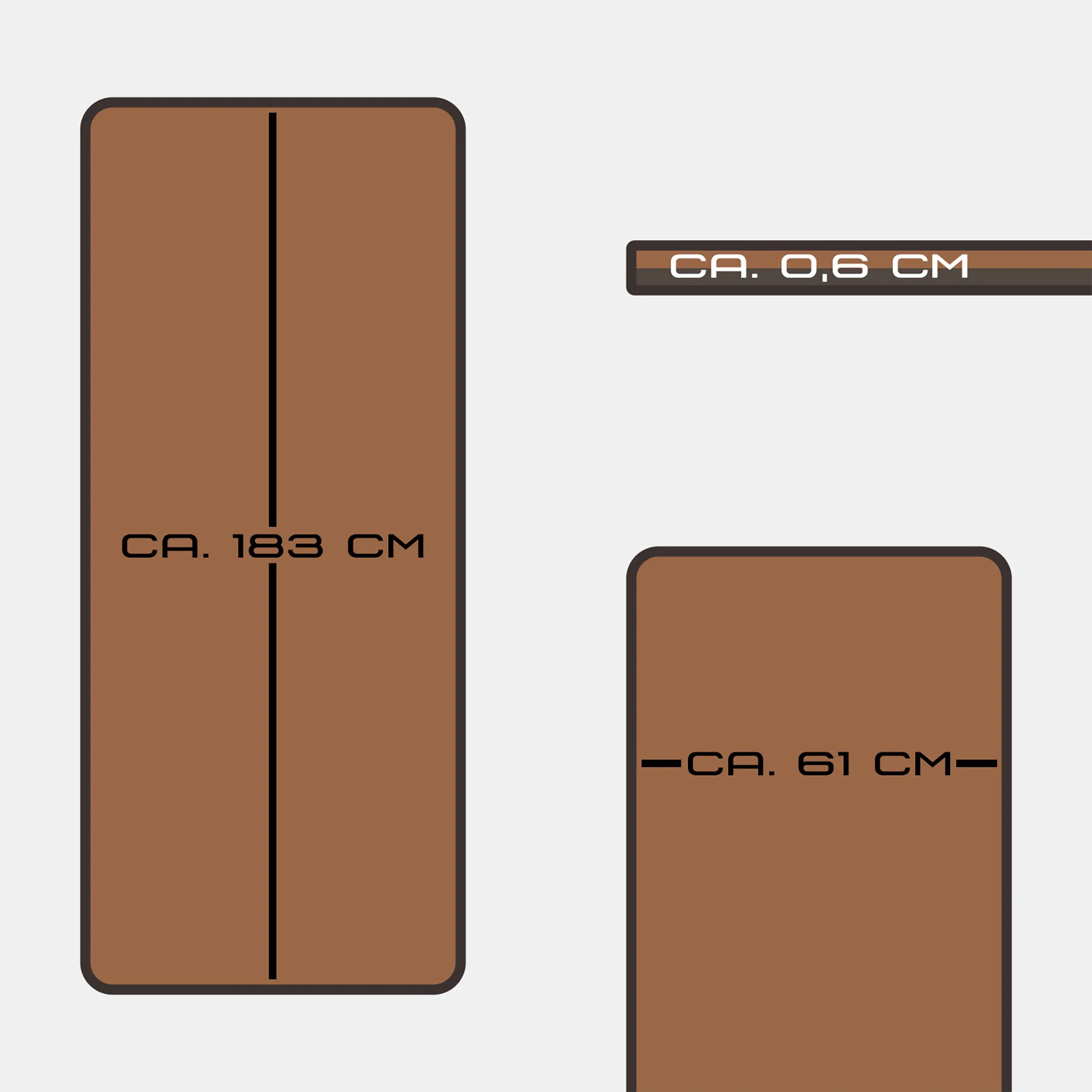 Deuser® Yoga Matte TPE - verschiedene Farben