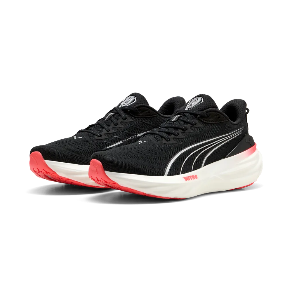 Puma ForeverRun NITRO™ 3 - Black-Ultra Red - Laufschuhe für Herren