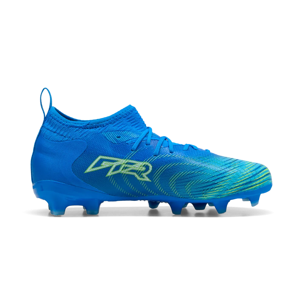 Puma FUTURE 9 MATCH FG/AG Fußballschuhe Kinder – Ultra Blue / White / Luminous Blue / Black