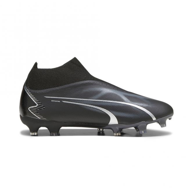 Puma ULTRA MATCH+ LL FG/AG Fussballschuh - black silver Puma ULTRA MATCH+ LL FG/AG Fussballschuh - black silver