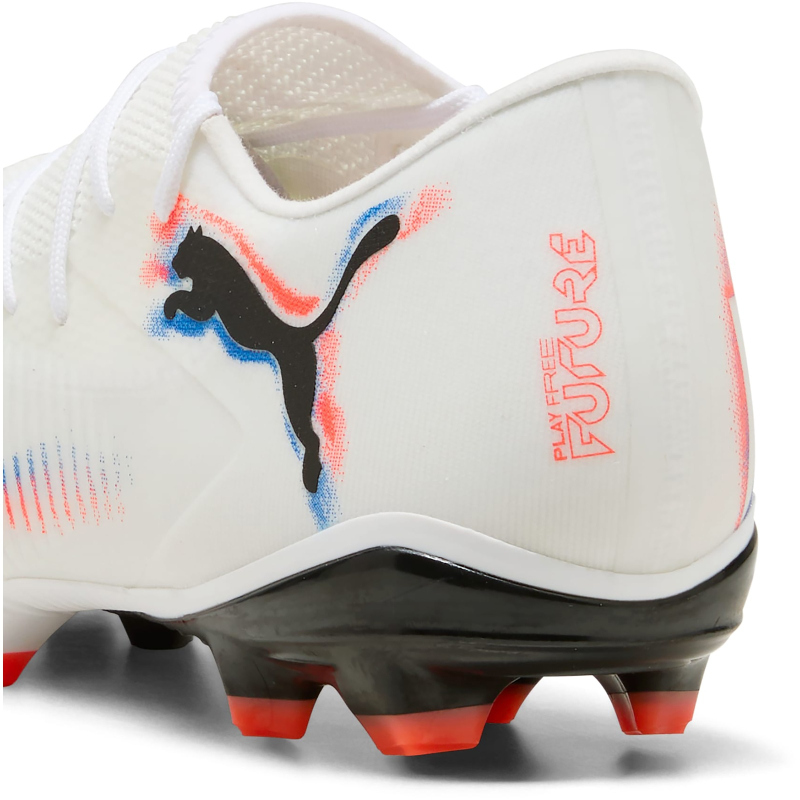 Puma FUTURE 8 MATCH LOW FG/AG Fußballschuhe Unisex – White Black Glowing Red