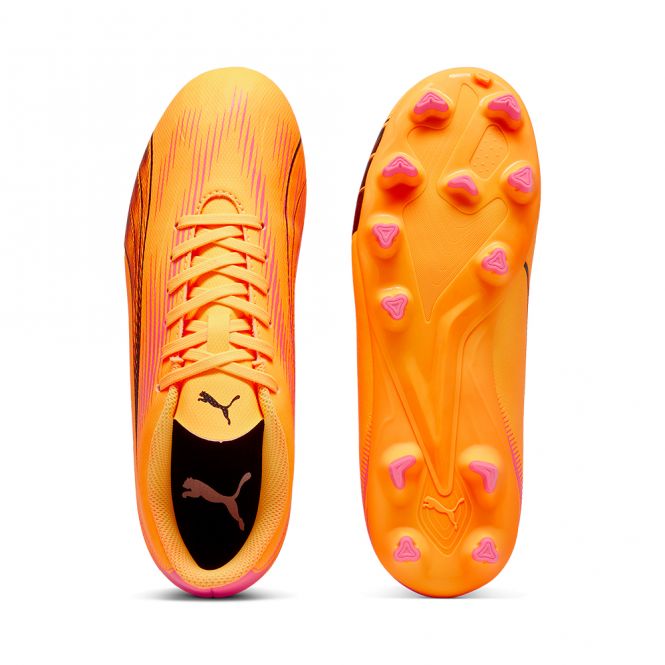 Puma ULTRA PLAY FG/AG JR Fussballschuh - Sun Stream/Black Sunset Glow