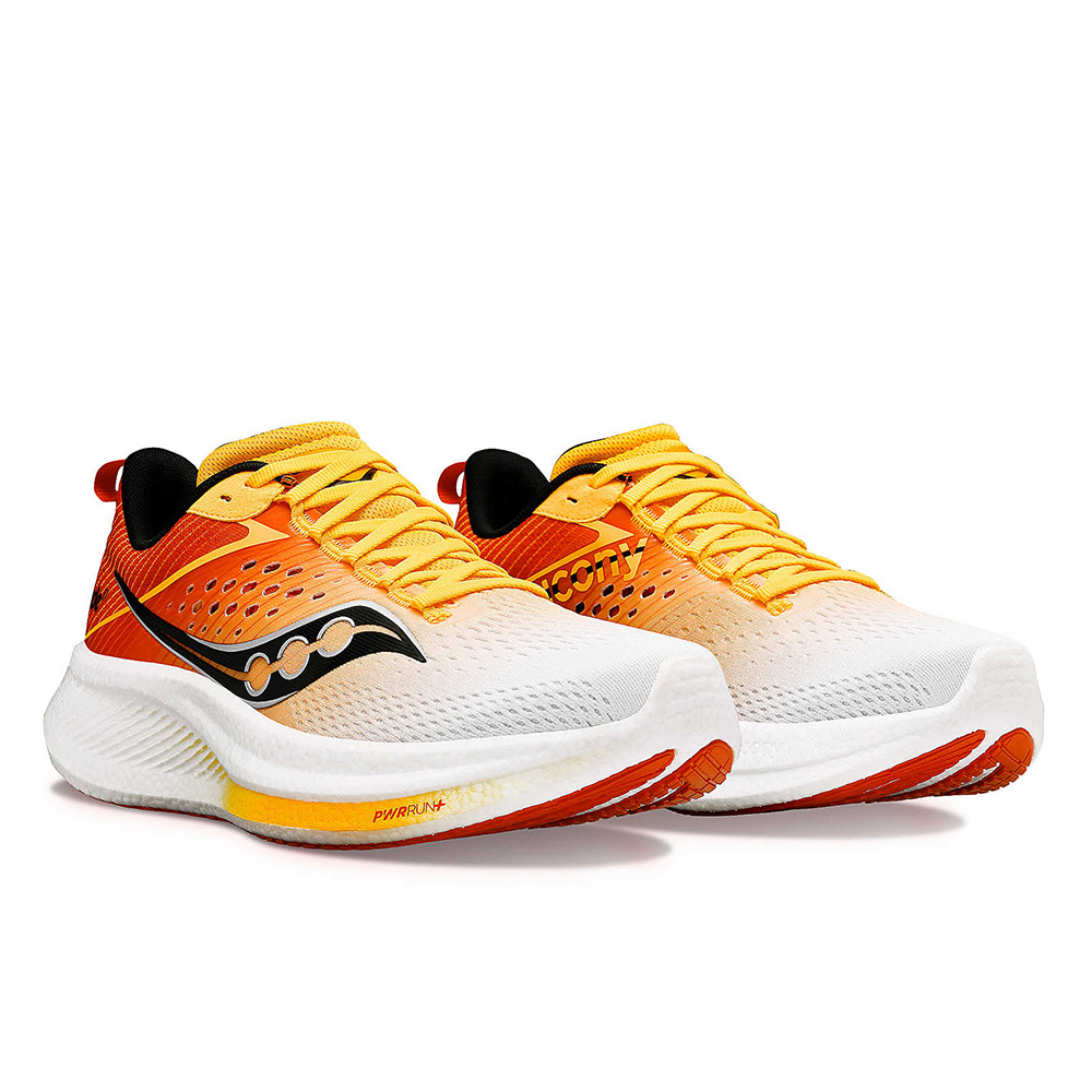 saucony Ride 17 Herren Neutral Laufschuh - White | ViZiGold