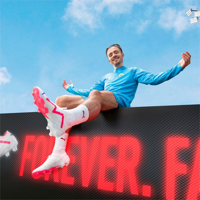 Puma FUTURE ULTIMATE FG/AG Fussballschuh - white black fire red Puma FUTURE ULTIMATE FG/AG Fussballschuh - white black fire red