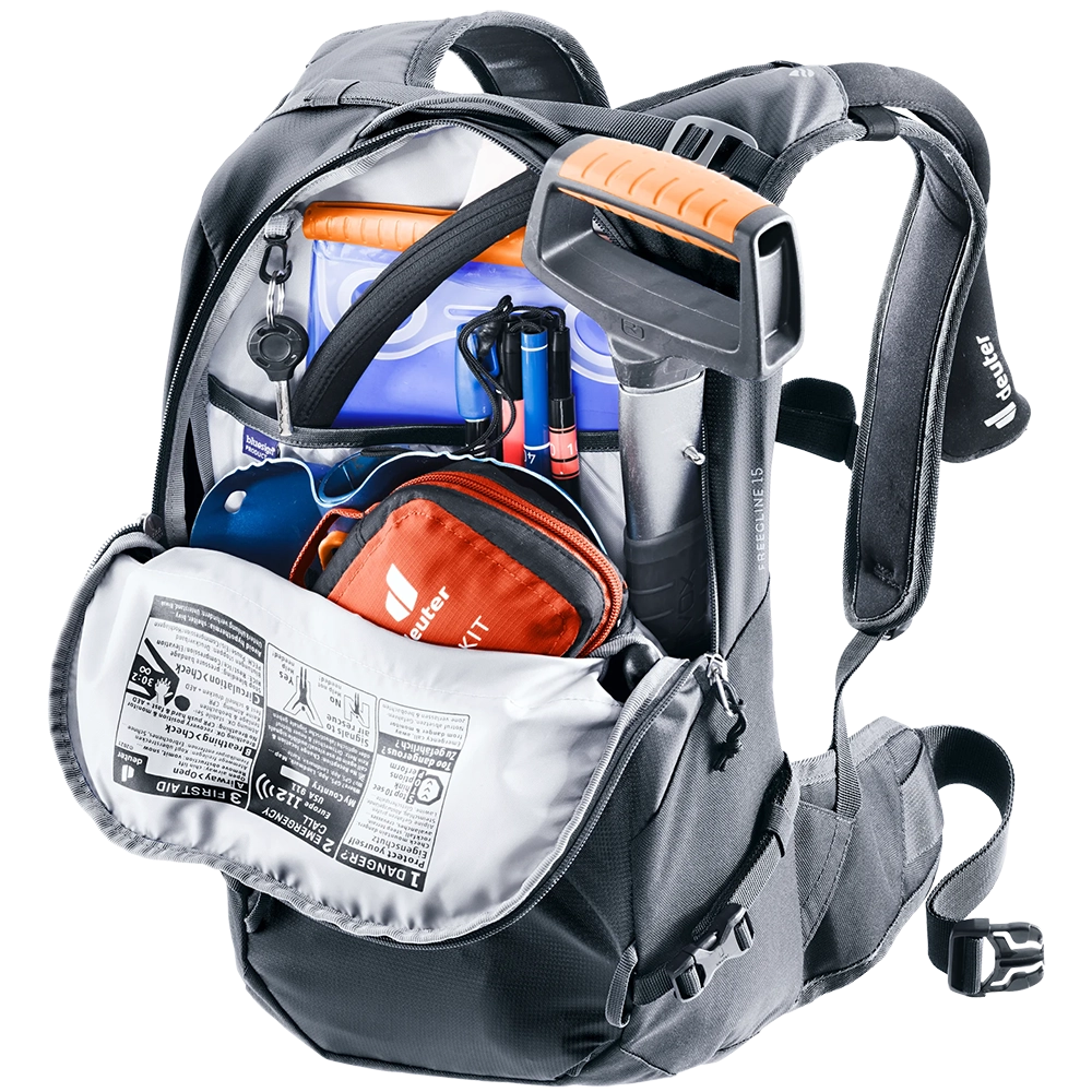 Deuter Freecline 15 Freeride Rucksack – Schwarz Deuter Freecline 15 Freeride Rucksack – Schwarz