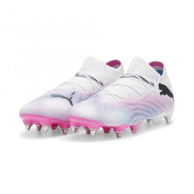 Puma FUTURE 7 ULTIMATE MxSG Fussballschuh - white poison pink Puma FUTURE 7 ULTIMATE MxSG Fussballschuh - white poison pink