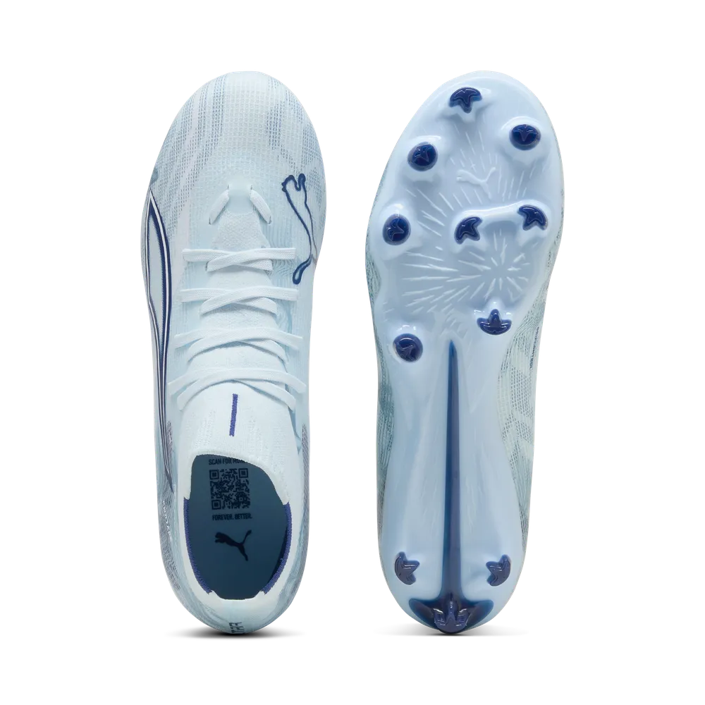 Puma ULTRA 6 MATCH+ FG/AG Damen Fußballschuhe – Icy Blue/White/Blue Jewel