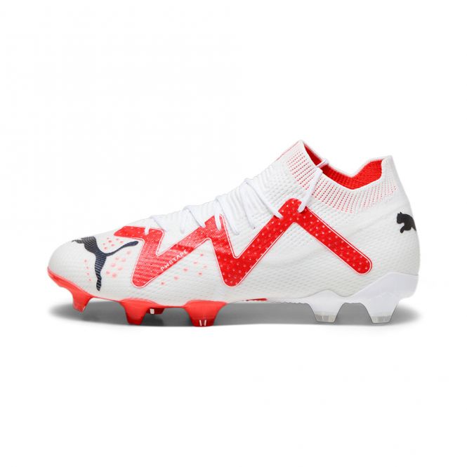 Puma FUTURE ULTIMATE FG/AG Fussballschuh - white black fire red Puma FUTURE ULTIMATE FG/AG Fussballschuh - white black fire red