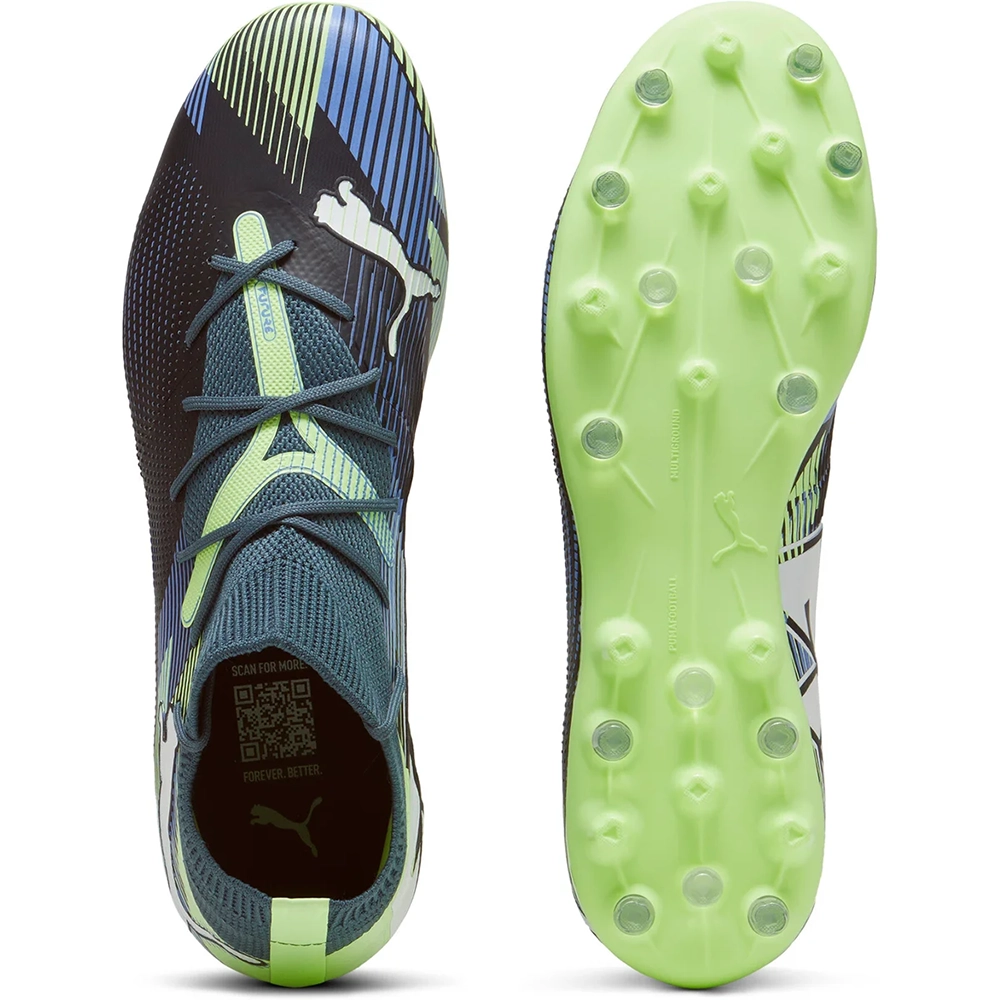 Puma FUTURE 7 MATCH MG Fussballschuh - Gray Skies/White Apple