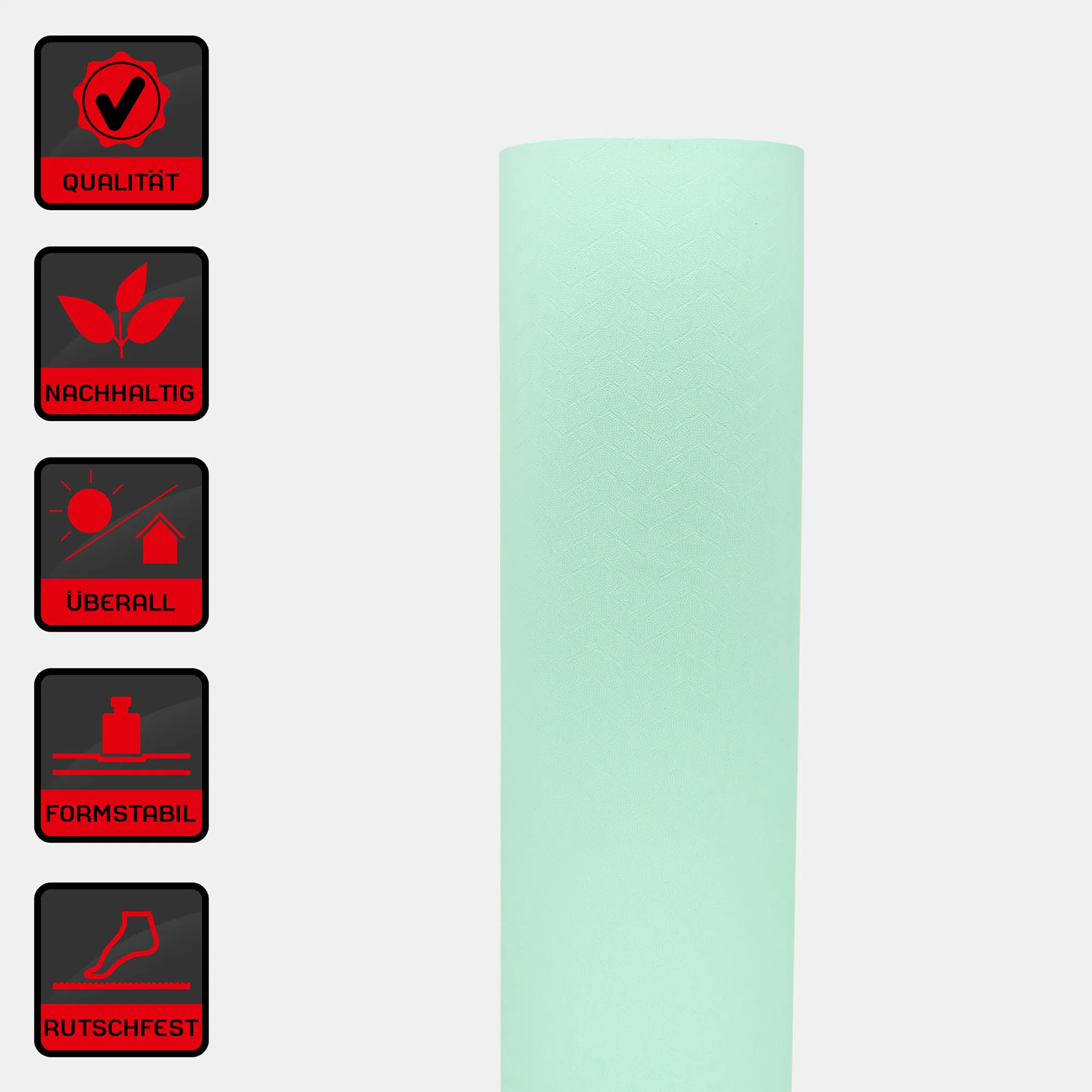 Deuser® Yoga Matte TPE - verschiedene Farben