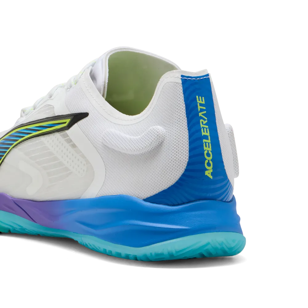 PUMA Accelerate NITRO™ SQD 4 Game On White/Red/Blue - Handballschuhe Herren