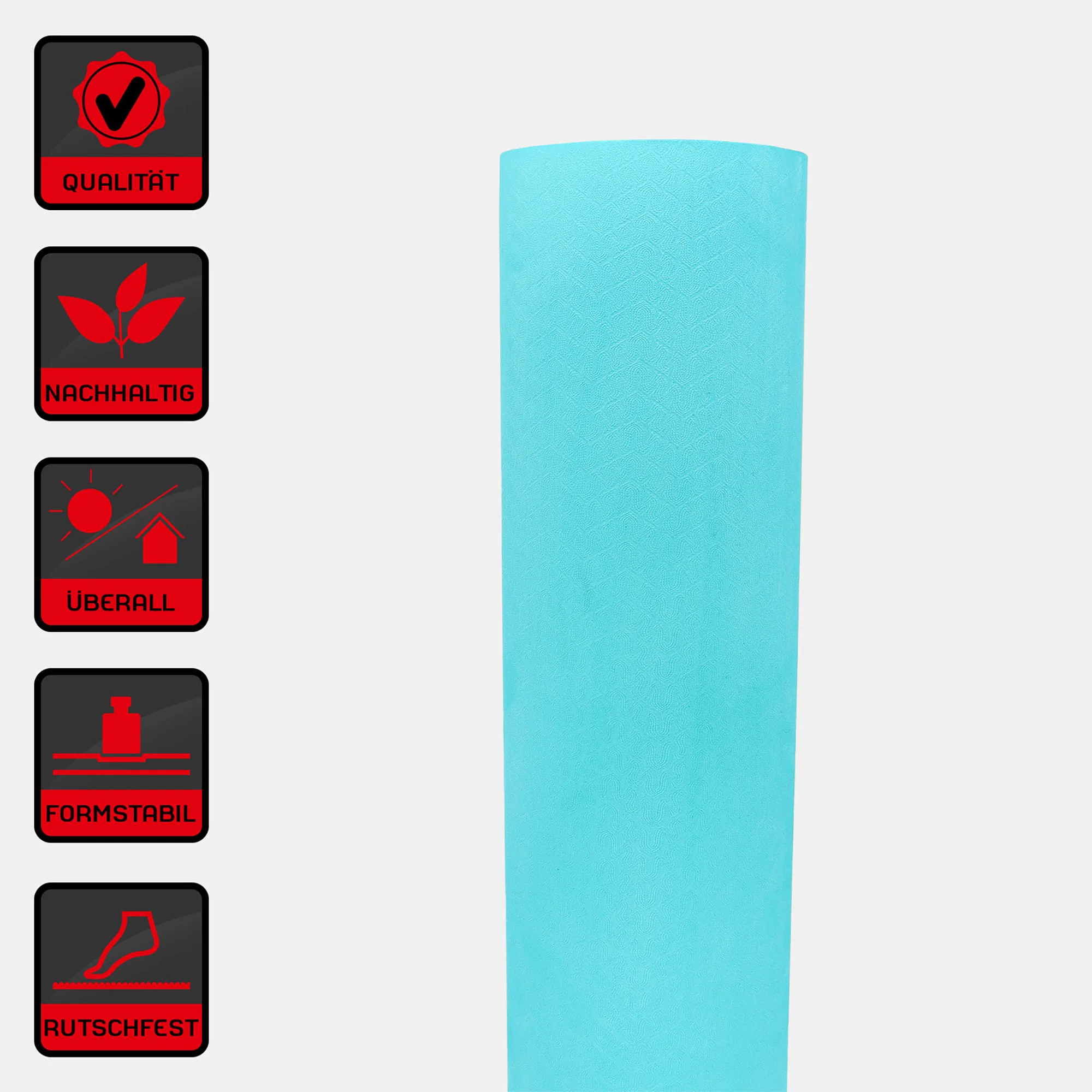 Deuser® Yoga Matte TPE - verschiedene Farben